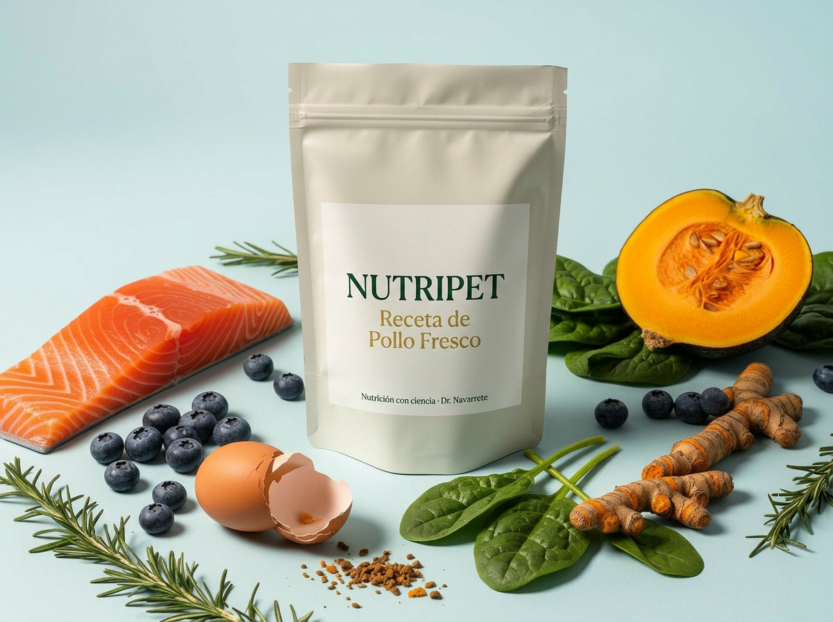 Saco de Nutripet con ingredientes frescos